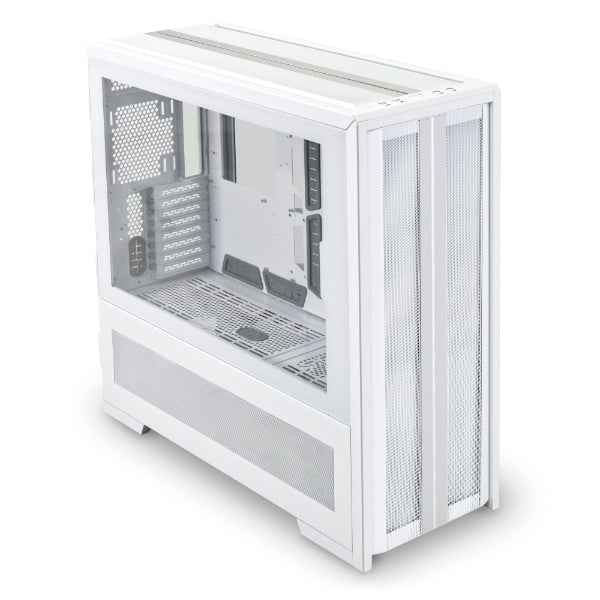Lian Li V3000 Plus White - full tower, up to 3x 480mm radiators, 2x pump-reservoir combo mounting options, supports 2x systems