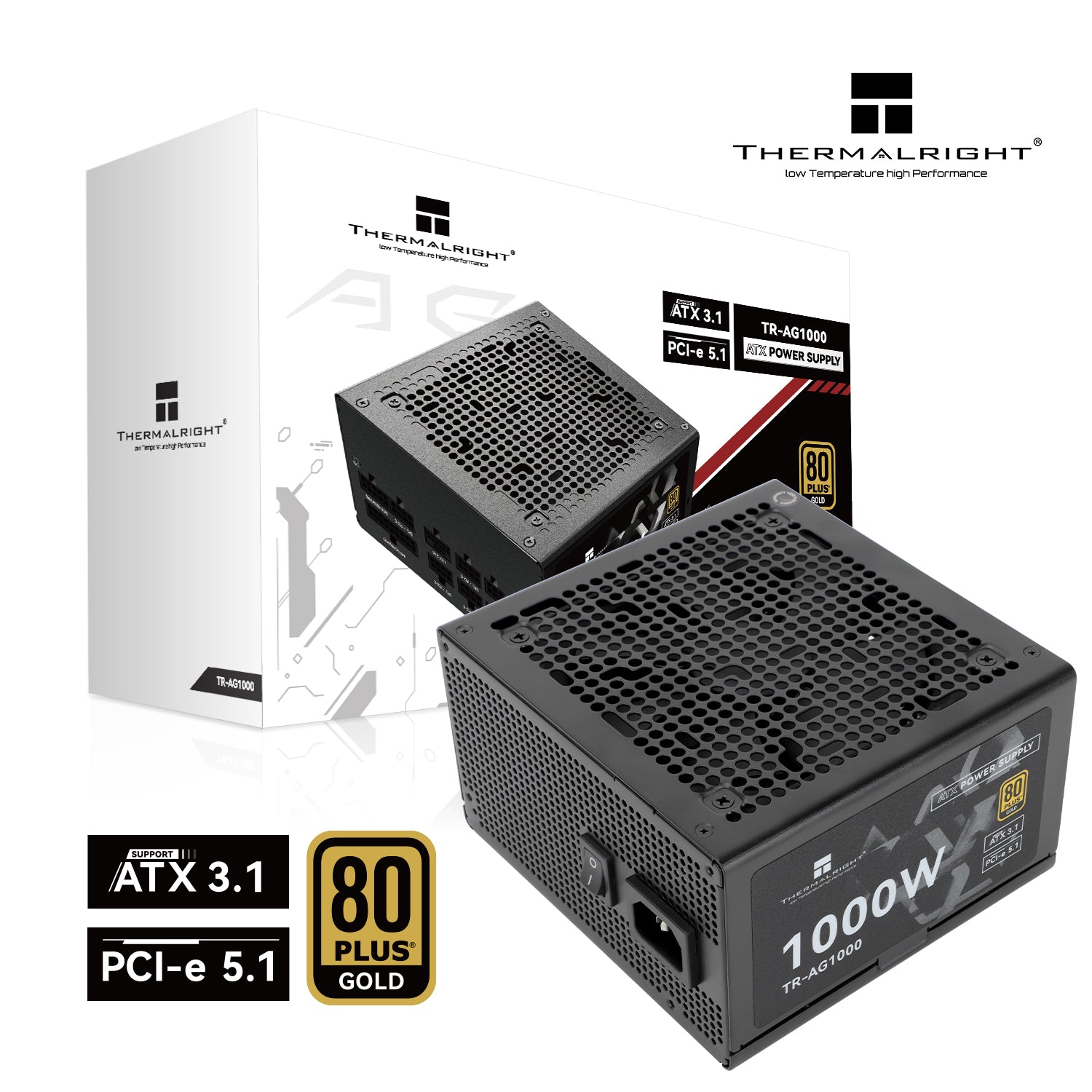 Thermalright TR-AG 1000, 80+ Gold modular PSU
