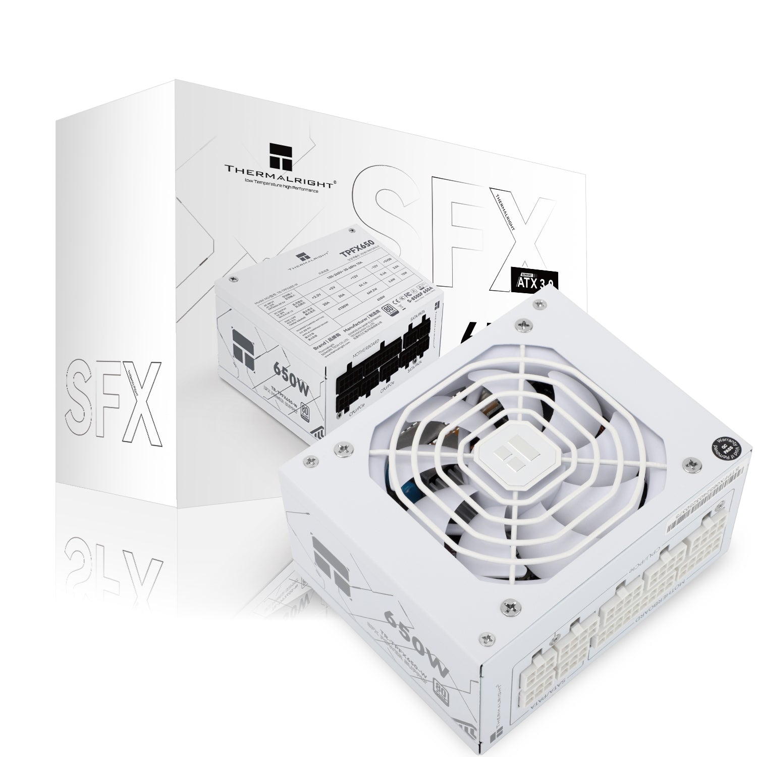 Thermalright TR-TPFX 650W, 80+ Platinum modular PSU, SFX, White