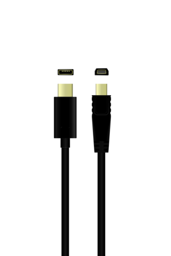 USB 3.1 C male - USB 2.0 type B Micro male, 0.2m