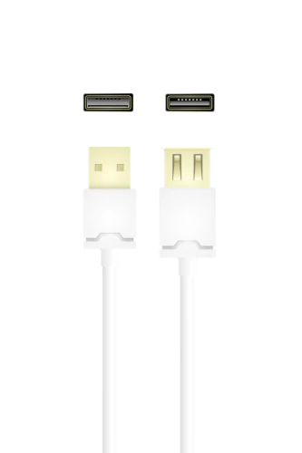 USB 2.0 Extension Cable A Male-A Female, 5m, White
