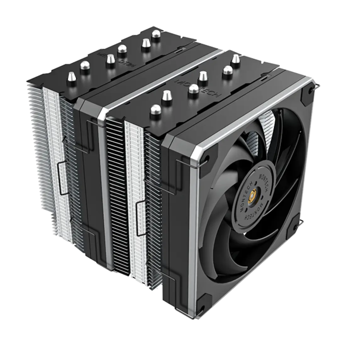 Montech Metal DT24 Base - CPU cooler, 2x 120mm PWM fans, LGA1700 + AM5 support, 270W TDP