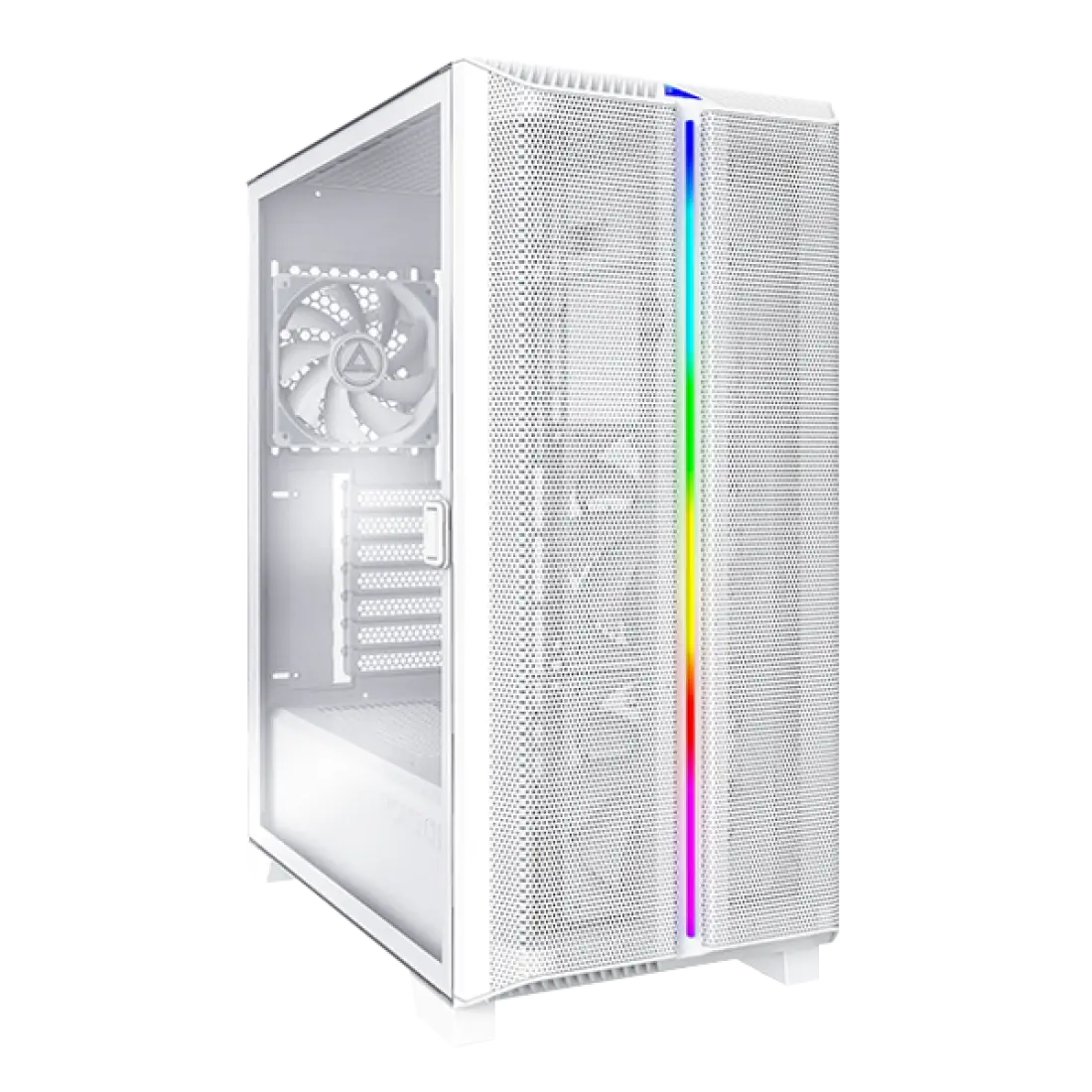 Montech SKY ONE Lite White - Midi Tower, Tempered glass, 3x fans included, USB-C