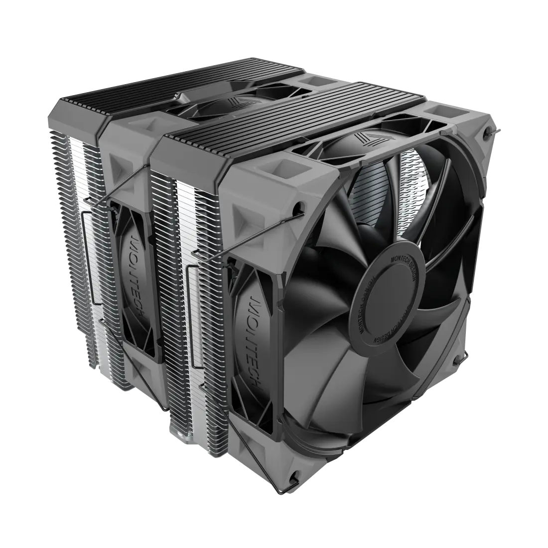 Montech NX600, dual tower, 6 HP CPU Cooler, Black