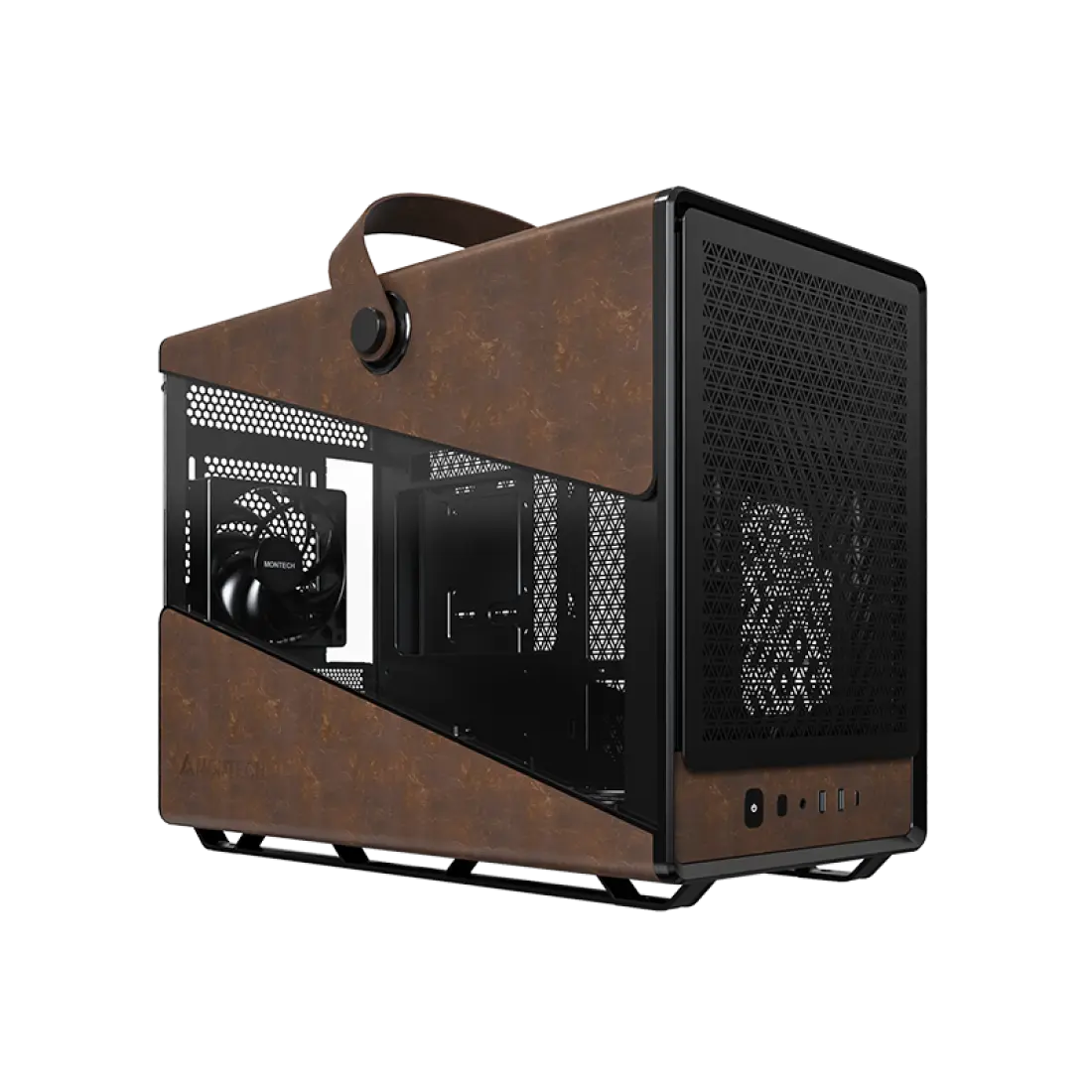 Montech Heritage PRO Black, mATX w 4 Fans pre-installed