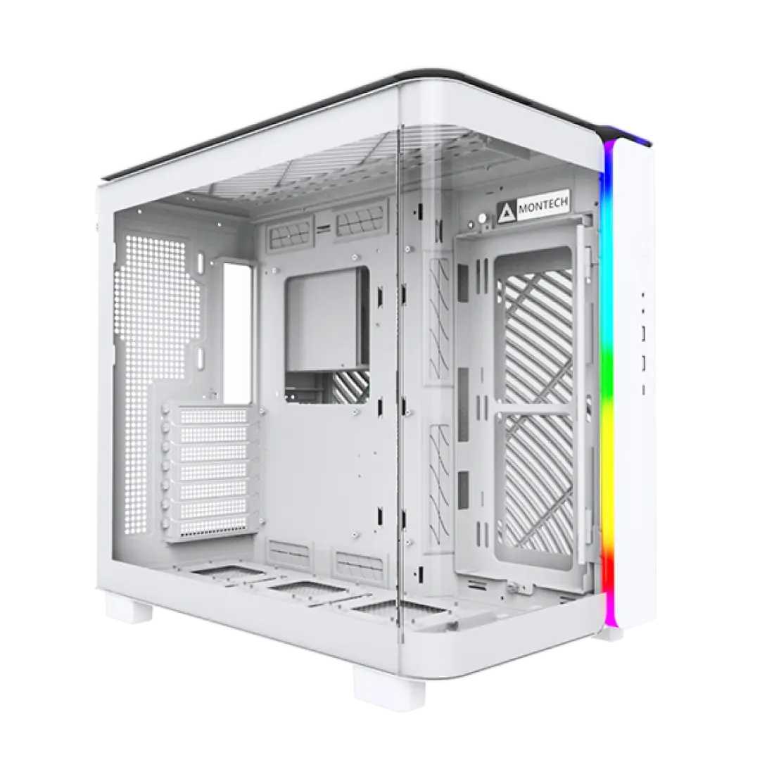 Montech King 95 White - curved glass