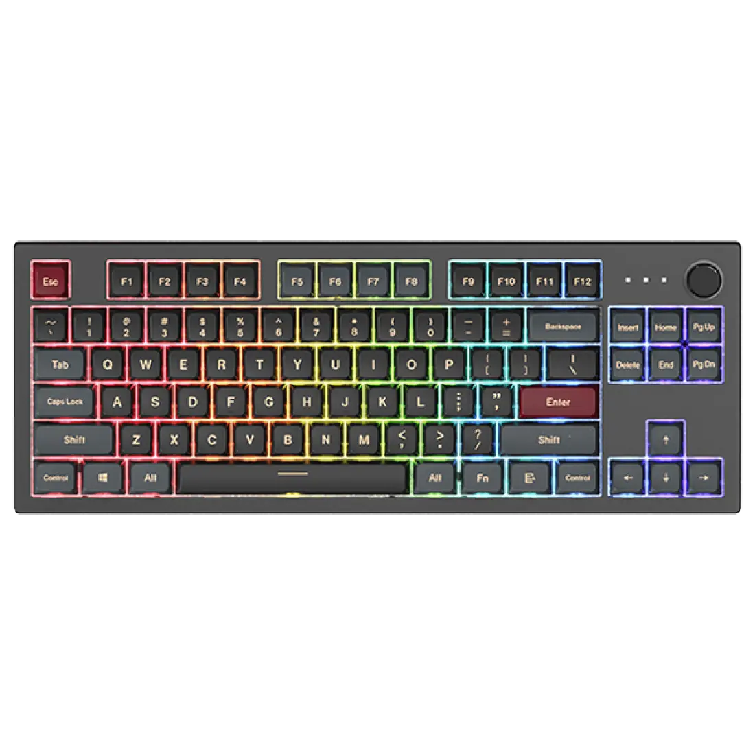 Montech MKey TKL Darkness - Gateron G Pro 2.0 Red - Nordic - Black/Red