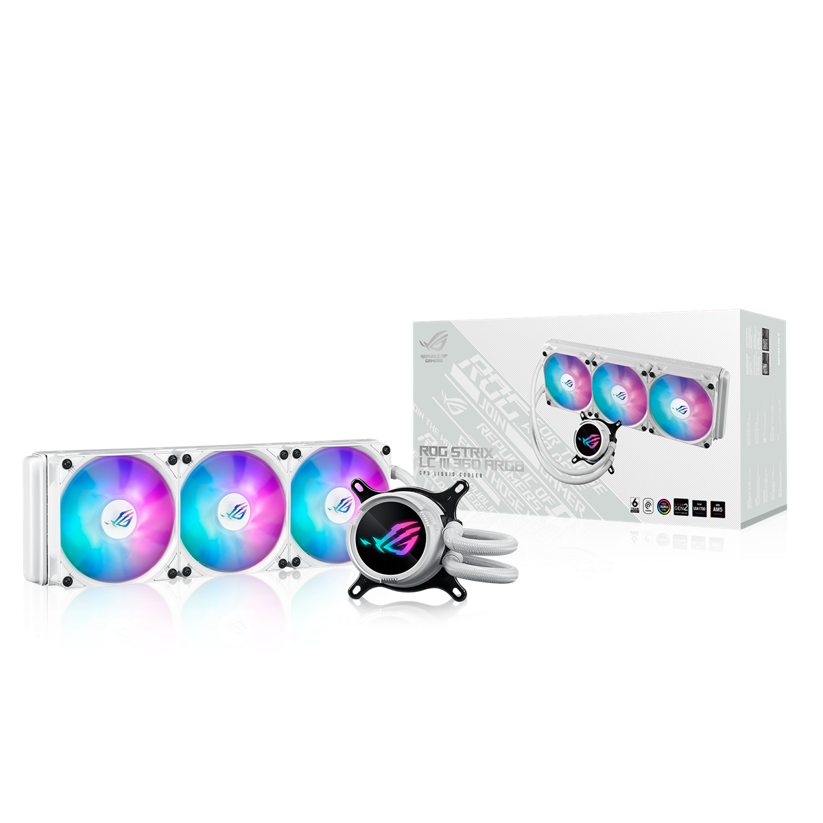 ASUS ROG STRIX LC III 360 ARGB WHITE EDITION AiO Liquid Cooler