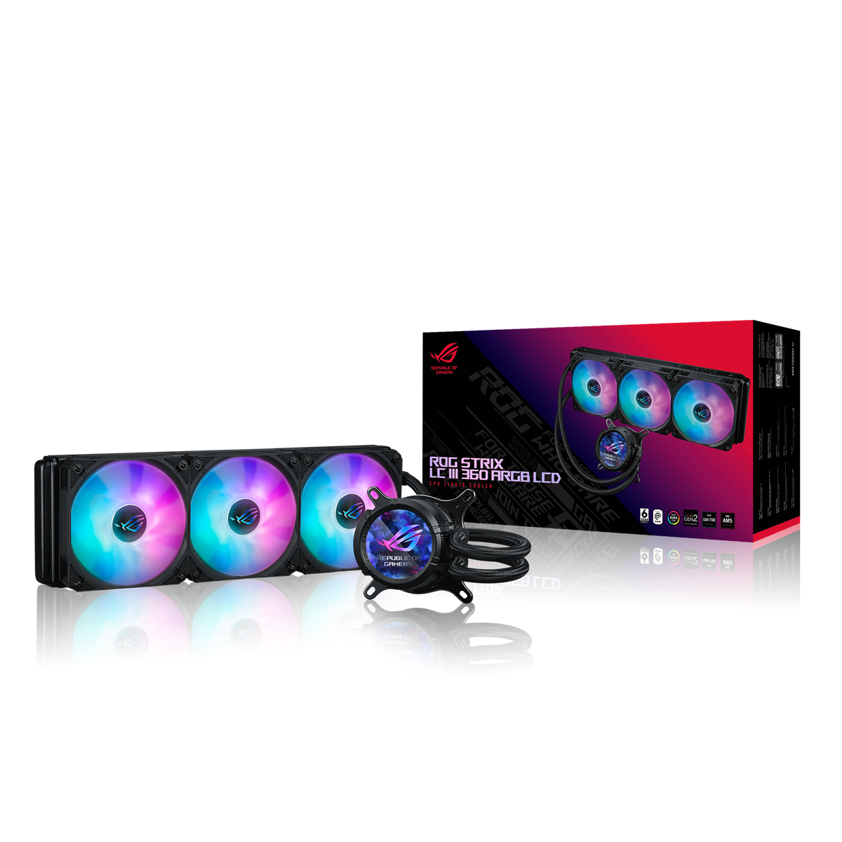 ASUS ROG STRIX LC III 360 ARGB LCD AiO Liquid Cooler