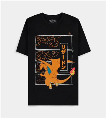 Pokémon Charizard T-Shirt – Svart
