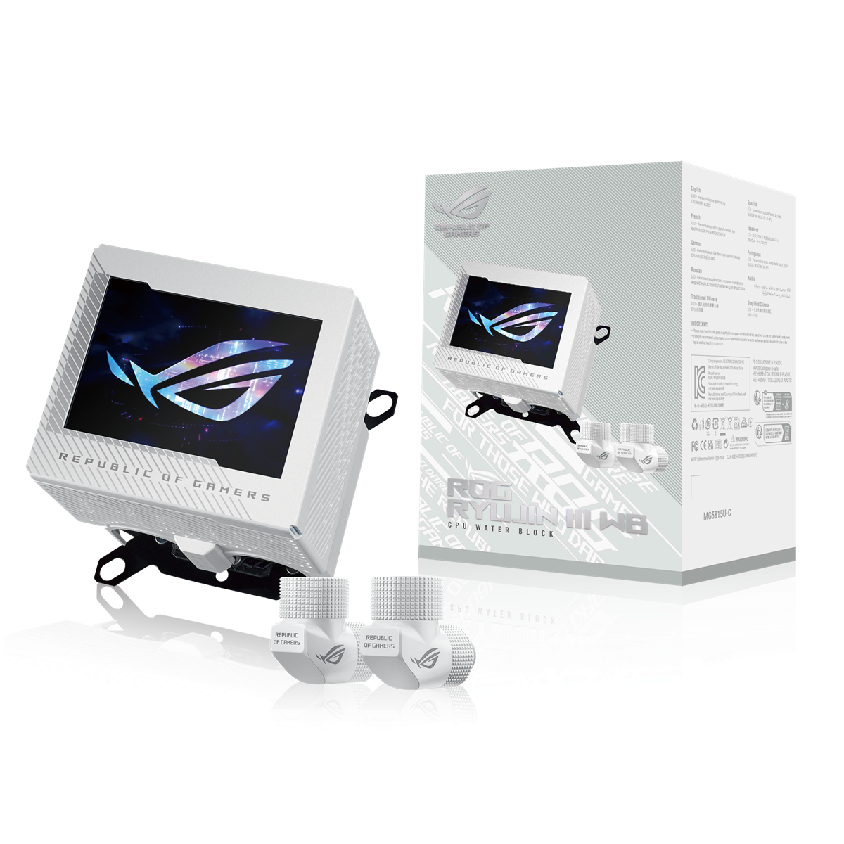 ASUS RYUJIN III CPU Water Block White
