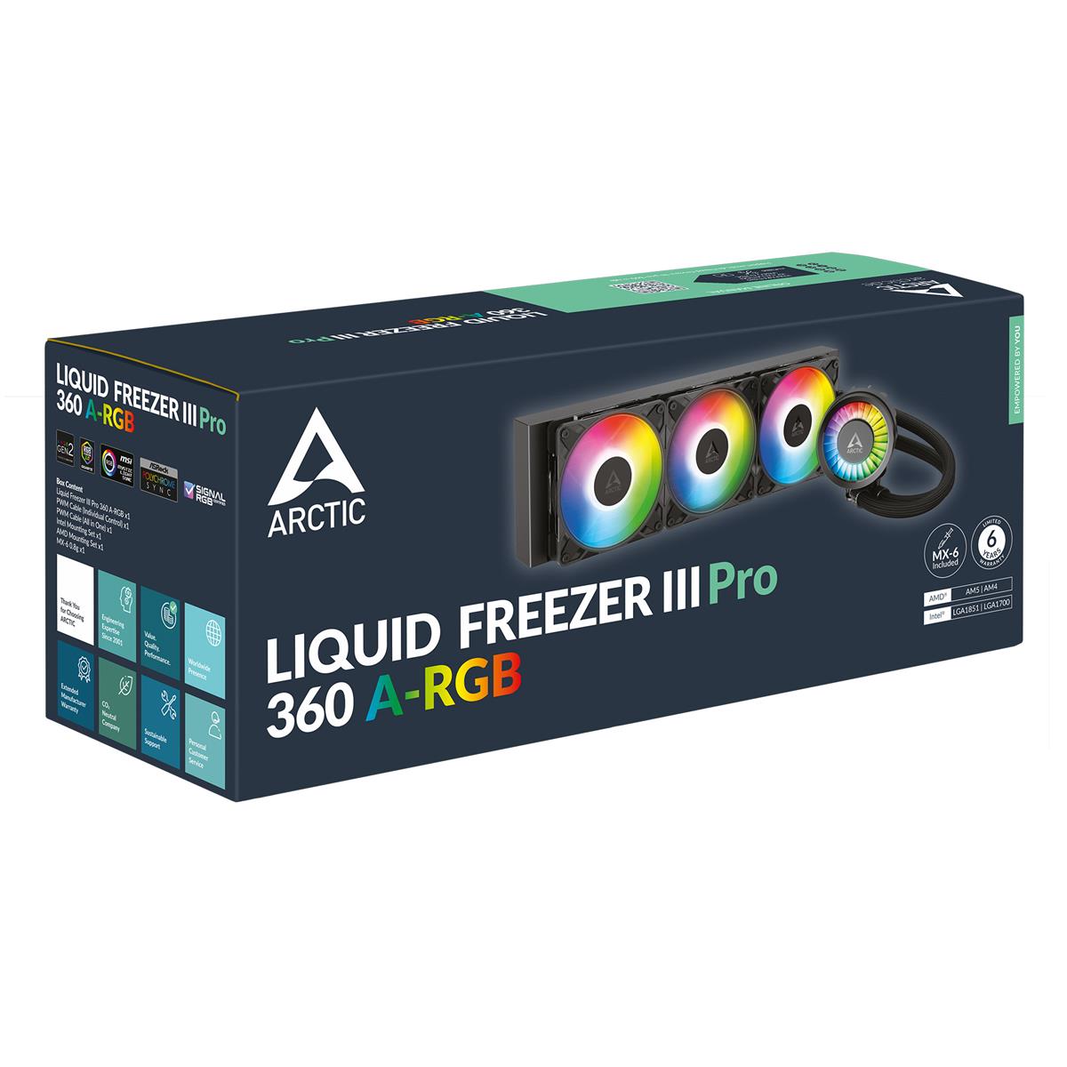 ARCTIC Liquid Freezer III PRO 360 A-RGB (Black)
