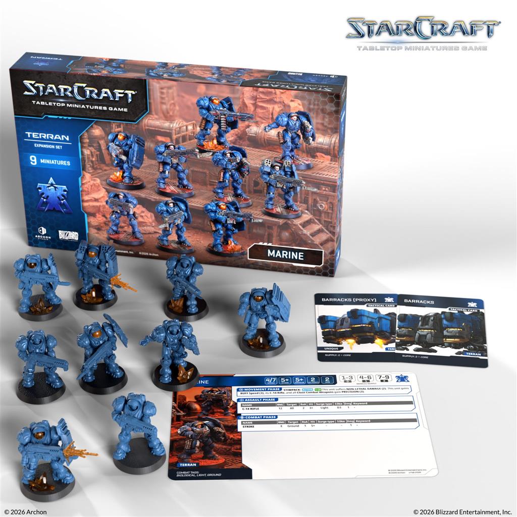 StarCraft: The Miniatures Game – Marine – Terran Expansion Set (Engelsk)