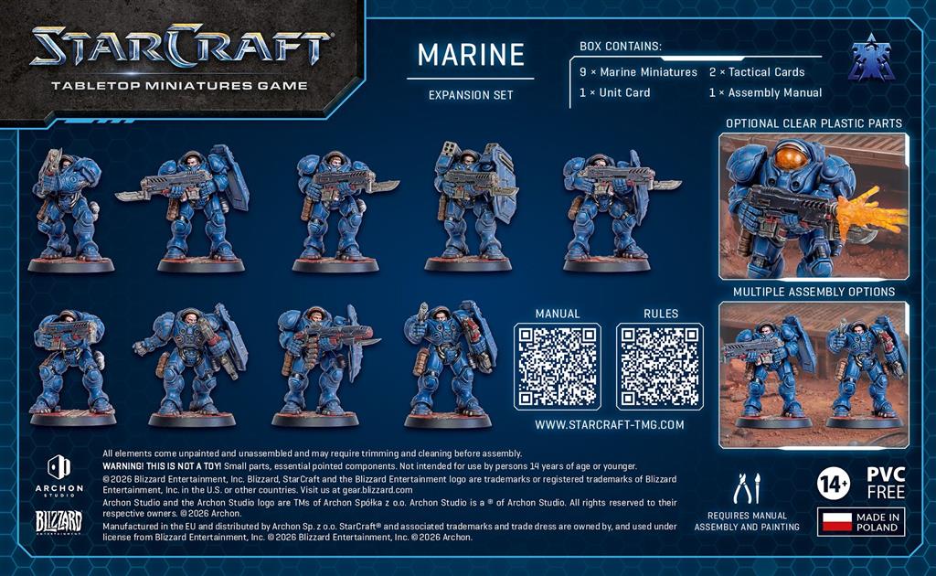 StarCraft: The Miniatures Game – Marine – Terran Expansion Set (Engelsk)
