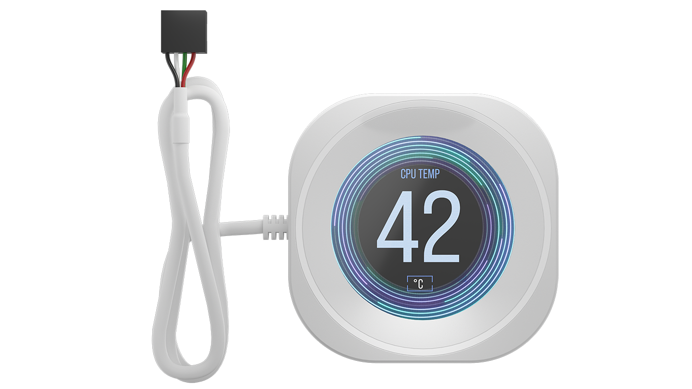 CORSAIR NAUTILUS LCD Module, 2.1"" IPS Display, White