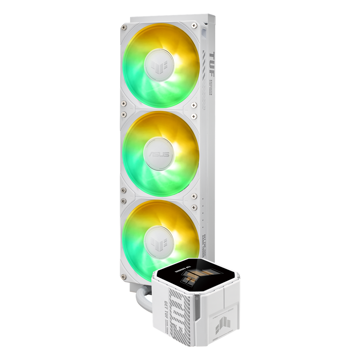 ASUS TUF GAMING LC III 360 Addressable RGB LCD AiO Liquid Cooler White Edition