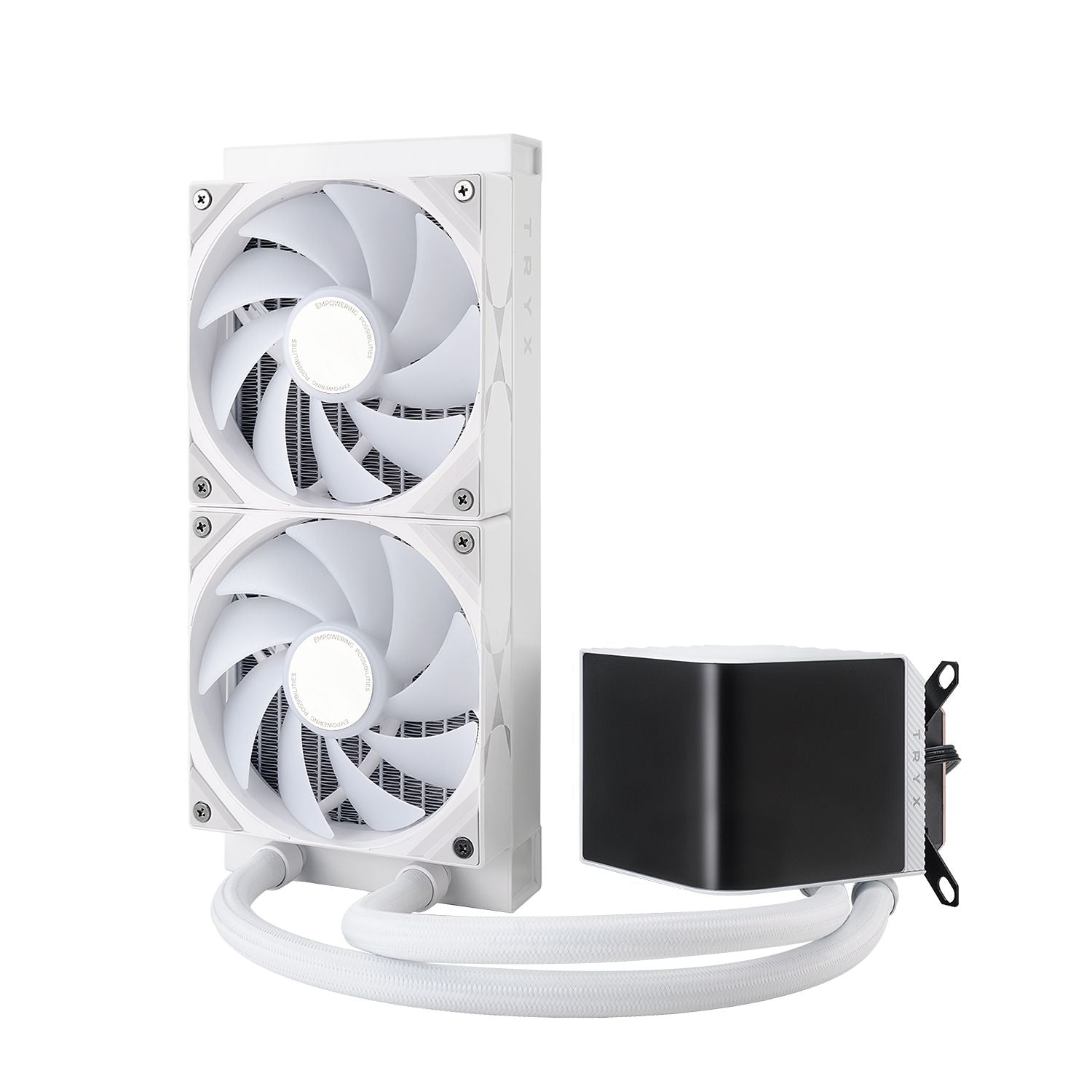 TRYX PANORAMA 240mm AIO Liquid Cooler ARGB White