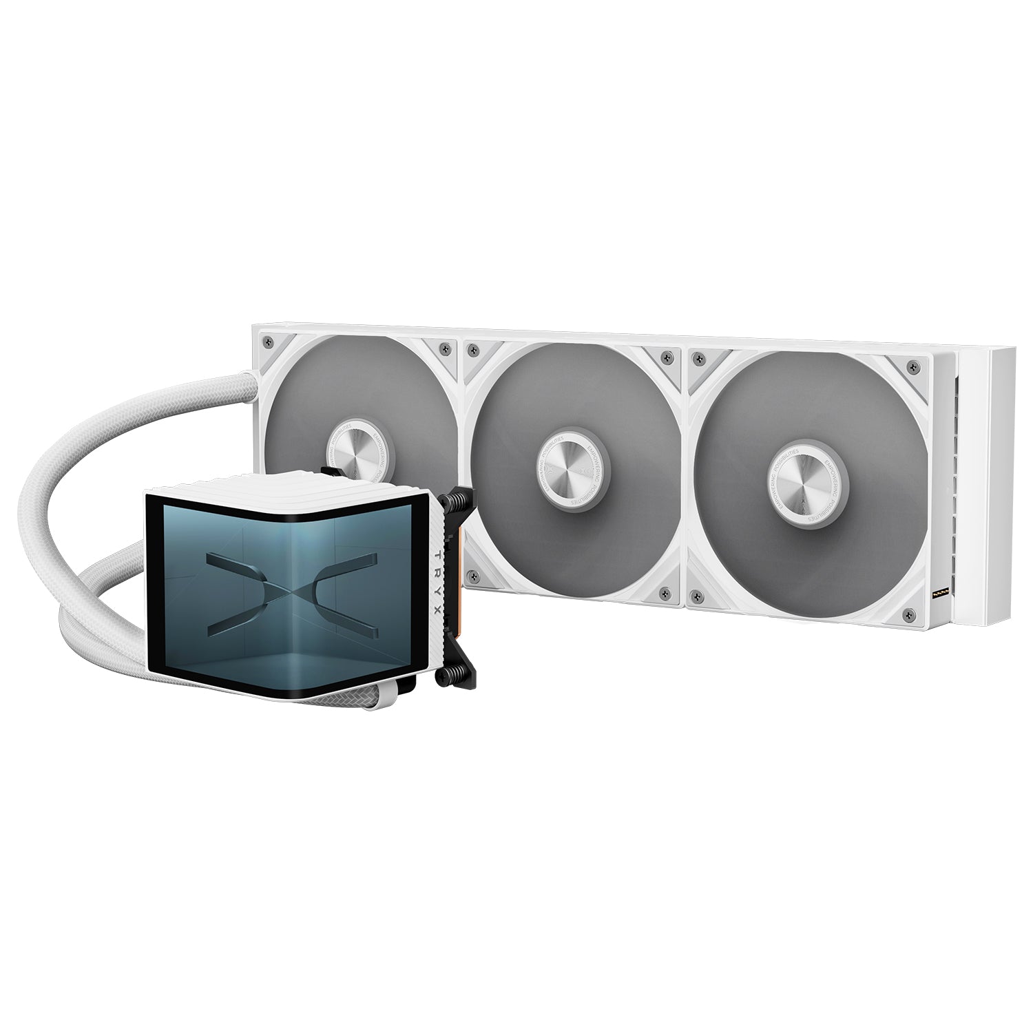 TRYX PANORAMA Upgraded 360mm AIO Liquid Cooler White