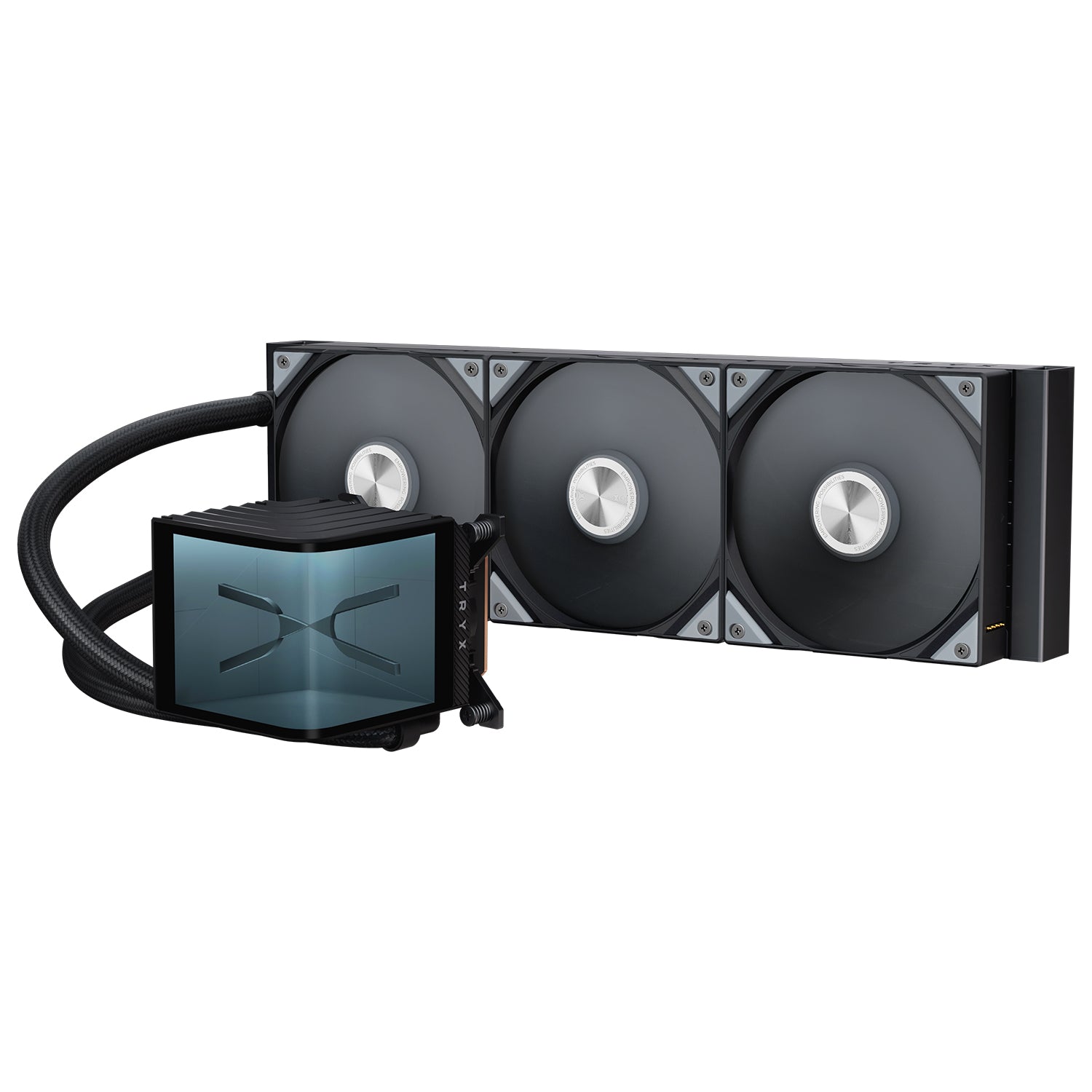 TRYX PANORAMA Upgraded 360mm AIO Liquid Cooler Black