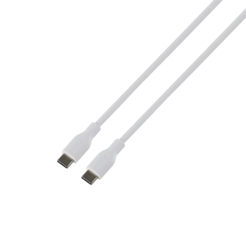USB-C - C USB2.0 SPR Cable, silicone, 1,5m, White