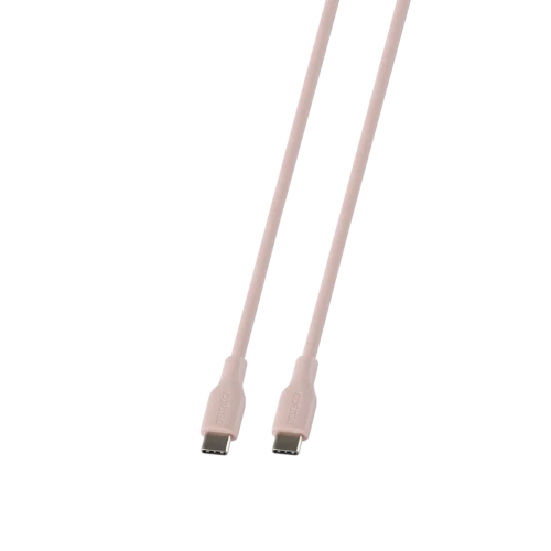 USB-C - C USB2.0 SPR Cable, silicone, 1,5m, Pink