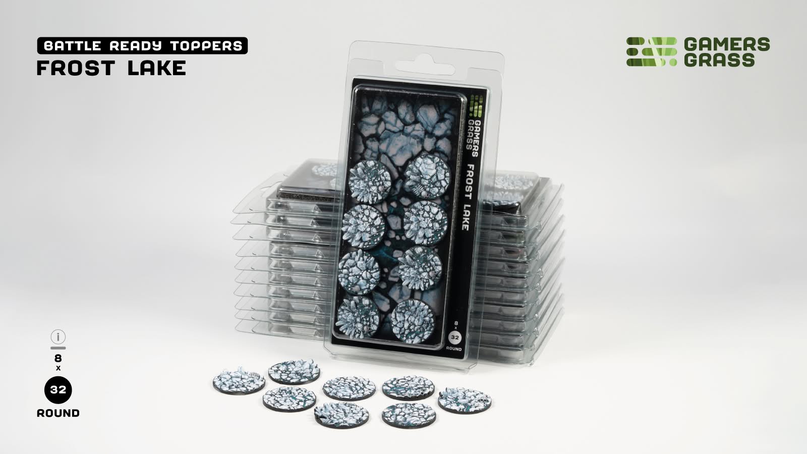 Frost Lake Round 32mm (x8)