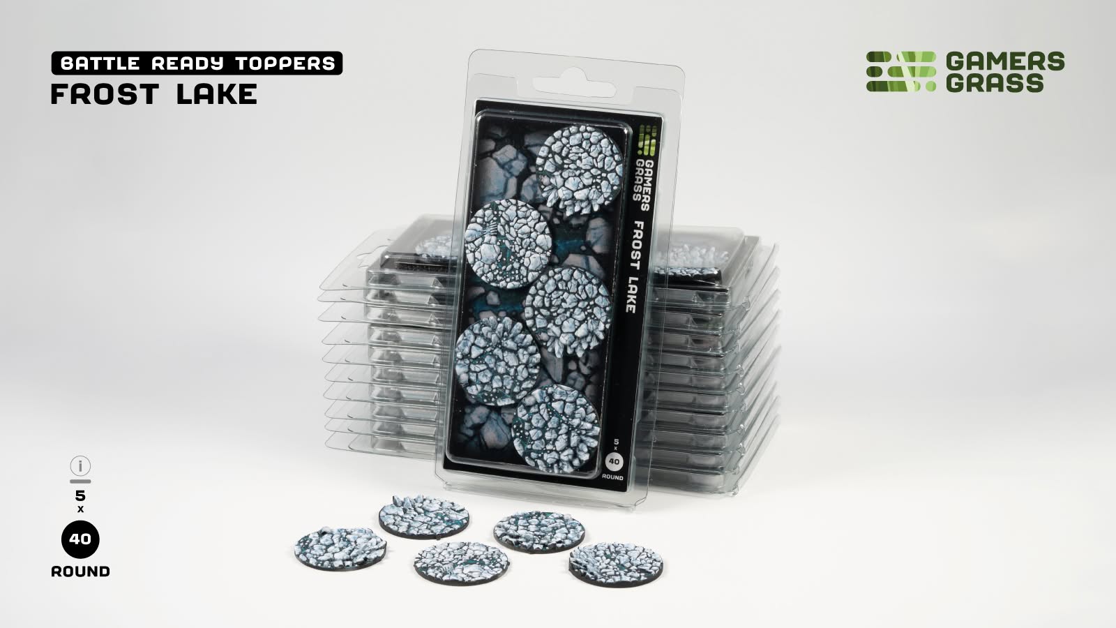 Frost Lake Round 40mm (x5)
