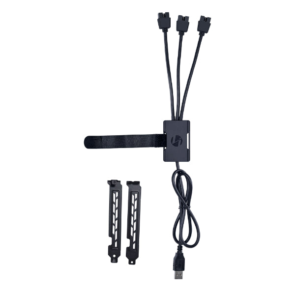 Lian Li USB 2.0 1 to 3 PORT Black - USB type A to 3x internal USB