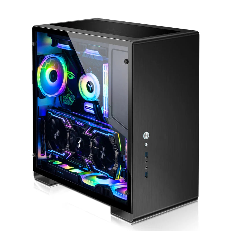 Jonsbo U5S Midi-Tower, Tempered Glass - black