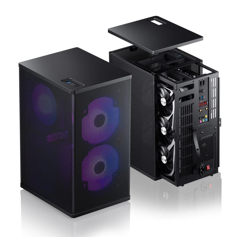 Jonsbo VR3 Mini-ITX Case - PCI-E 4.0 - Black