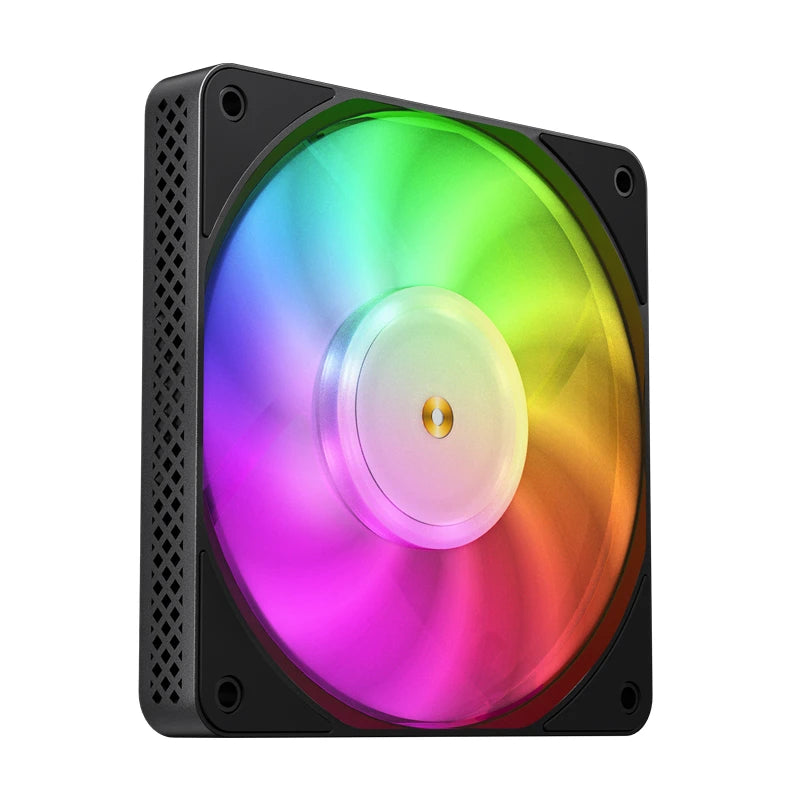 Jonsbo HF1215 Slim PWM Ventilator, ARGB, 120mm - sort