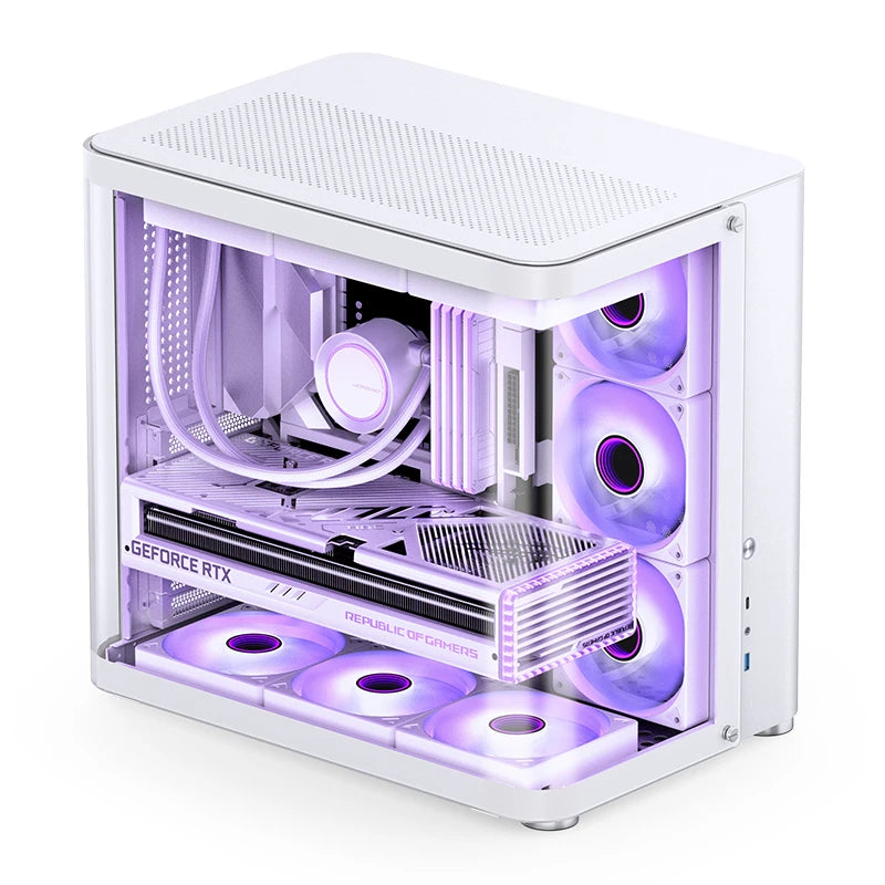 Jonsbo TK-2 White, ATX, rounded glass