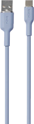 ICON SOFT Cable USB-A to USB-C, 1.5m, light blue