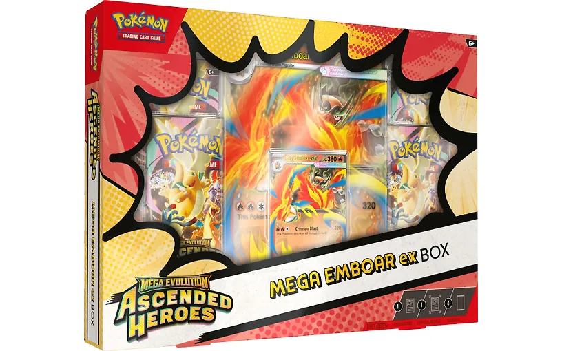 Pokemon Ascended Heroes Mega Emboar ex Box