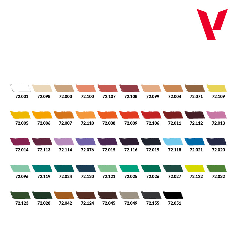 Valljo Game Color: Color BSL System Paint Set (52) (48x18 ml)