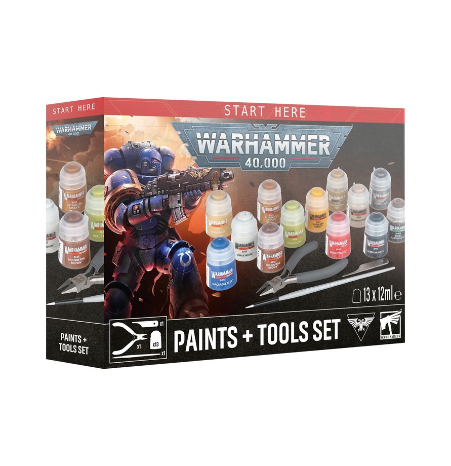WARHAMMER 40000: PAINTS AND TOOLS