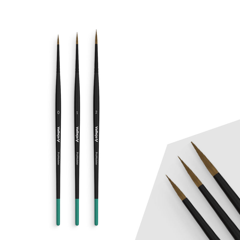 Vallejo Brush Pro Modeler Design Set (0 - 1 - 2)