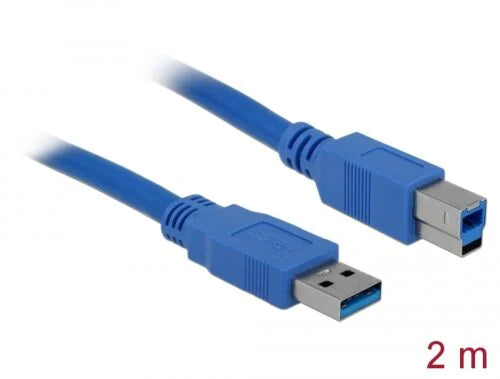 Cable USB 3.0 type-A male > USB 3.0 type-B male 2.0 m blue