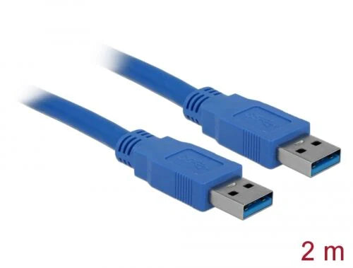 Cable USB 3.0 Type-A male > USB 3.0 Type-A male 2 m blue