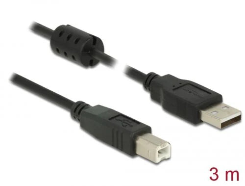 Cable USB 2.0 Type-A male > USB 2.0 Type-B male 3.0 m black