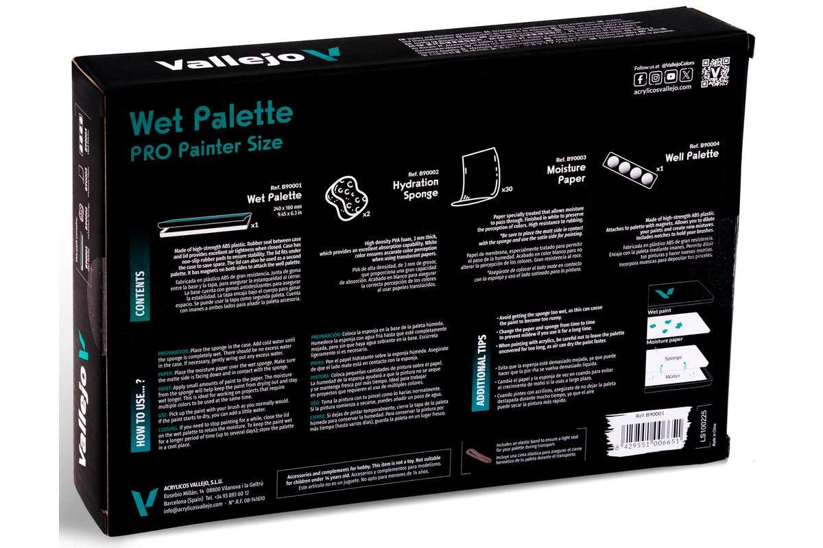 Vallejo Wet Palette: Pro Painter Size