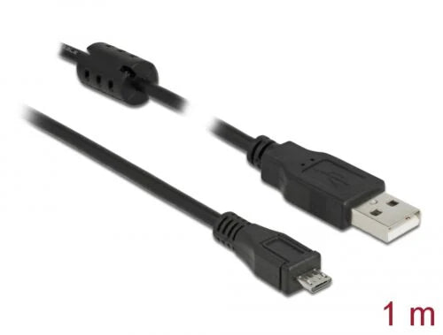 Cable USB2.0 -A male to USB- micro B male 1m