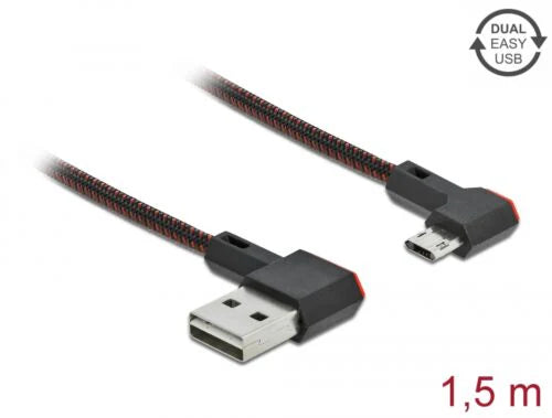 EASY-USB 2.0 Type-A male to EASY-USB Micro-B male 1.5 m