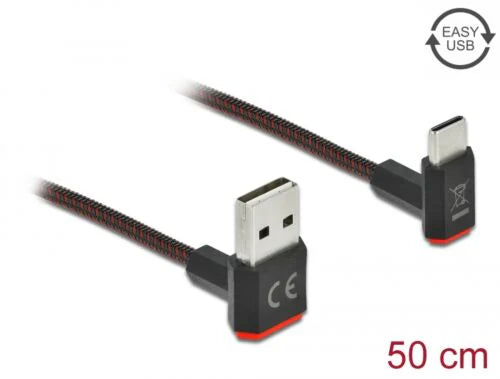 EASY-USB 2.0 Type-A male to USB Type-C™ male  0.5 m