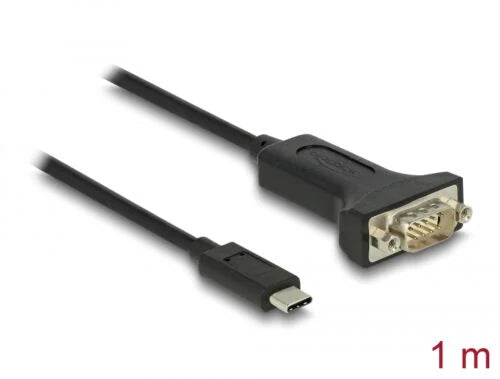 Adapter USB Type-C™ to 1 x Serial RS-232 D-Sub 9 1 m