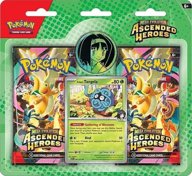 Pokémon Mega Evolution: Ascended Heroes 2-Pack Blister – Erika’s Tangela