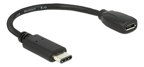 Adapter cable USB Type-C™ 2.0 ma to 2.0 type Micro-B fe 15cm