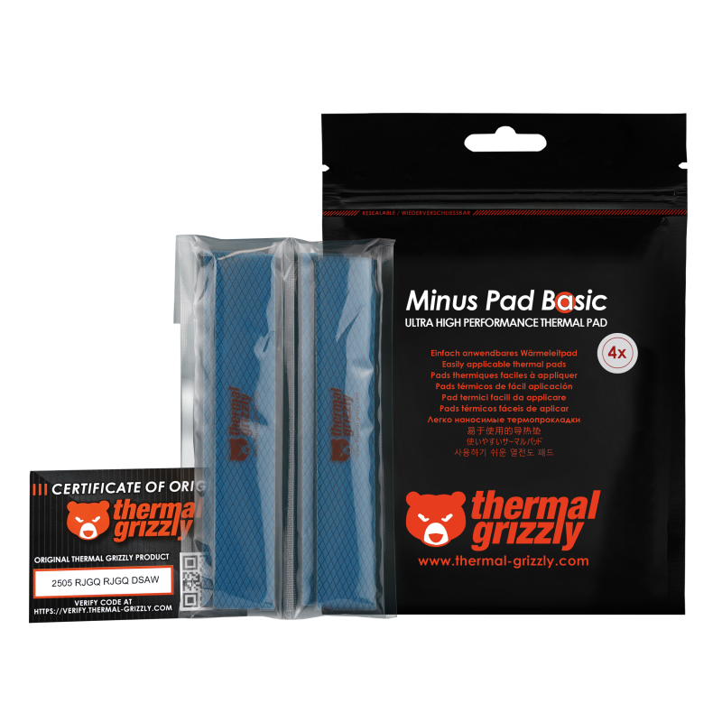 Thermal Grizzly Minus Pad Basic - 120x20x3,0 mm 4 pcs