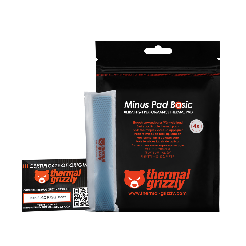 Thermal Grizzly Minus Pad Basic - 120x20x1,0 mm 4 pcs