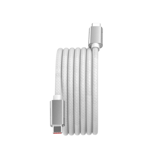 Magnetic USB-C to USB-C cable X-Magnet, 60W, 2m, white